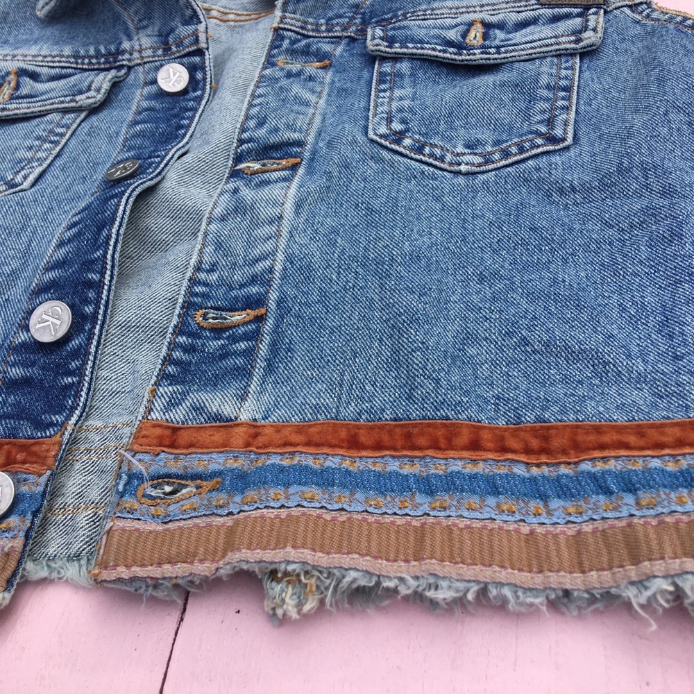 Calvin Klein denim vest with collar - Picture 4 of 4